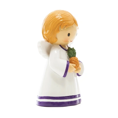 Alternative view of Guardian Angel with Pineapple Figurine