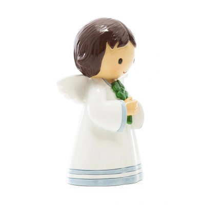 Alternative view of Guardian Angel with Clover Figurine